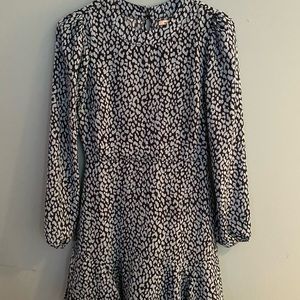 Adorable blue leopard dress ! Size XS